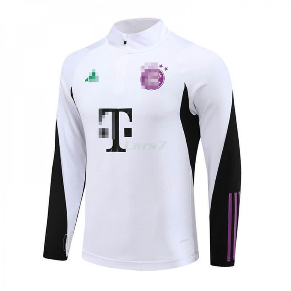 Sudadera de Entrenamiento Bayern Múnich 2023/2024 Blanco/Negro