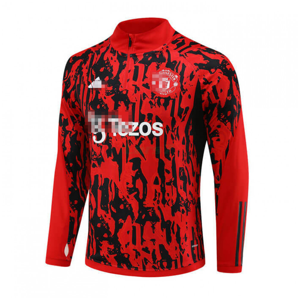 Sudadera de Entrenamiento Manchester United 2023/2024 Rojo/Negro