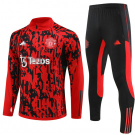 Sudadera de Entrenamiento Manchester United 2023/2024 Rojo/Negro