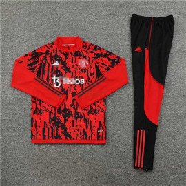 Sudadera de Entrenamiento Manchester United 2023/2024 Rojo/Negro