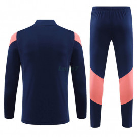 Sudadera de Entrenamiento Olympique De Lyon 2023/2024 Azul Marino/Rosa