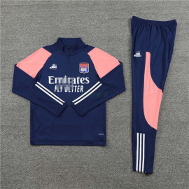 Sudadera de Entrenamiento Olympique De Lyon 2023/2024 Azul Marino/Rosa