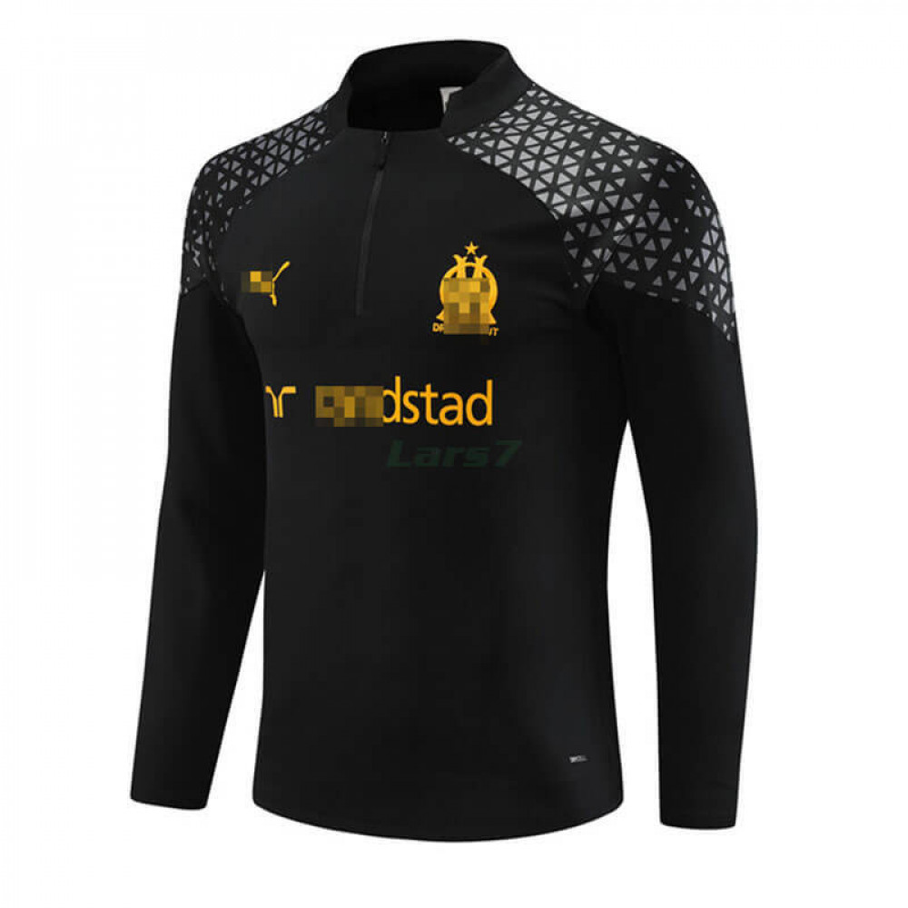 Sudadera de Entrenamiento Olympique Marsella 2023/2024 Negro