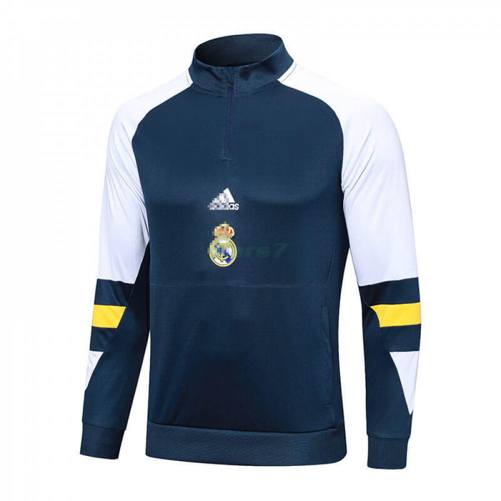 Sudadera de Entrenamiento Real Madrid 2023/2024 Azul Marino/Blanco