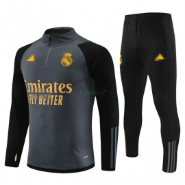 Sudadera de Entrenamiento Real Madrid 2023/2024 Gris Oscuro