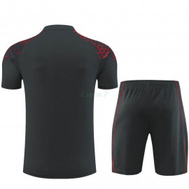 Camiseta de Entrenamiento Manchester City 2023/2024 Niño Kit Negro/Rojo