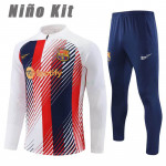 Sudadera de Entrenamiento Barcelona 2023/2024 Niño Kit Blanco/Azul/Rojo