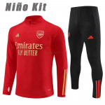 Sudadera De Entrenamiento Arsenal 2023/2024 Niño Kit Rojo