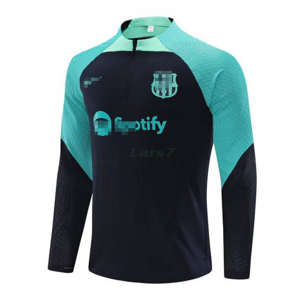 Sudadera de Entrenamiento Barcelona 2023/2024 Azul Marino/Verde