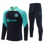 Sudadera de Entrenamiento Barcelona 2023/2024 Kit Azul Marino/Verde