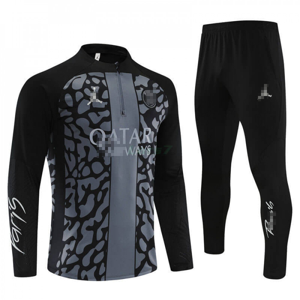 Sudadera de Entrenamiento PSG 2023/2024 Kit Negro/Gris