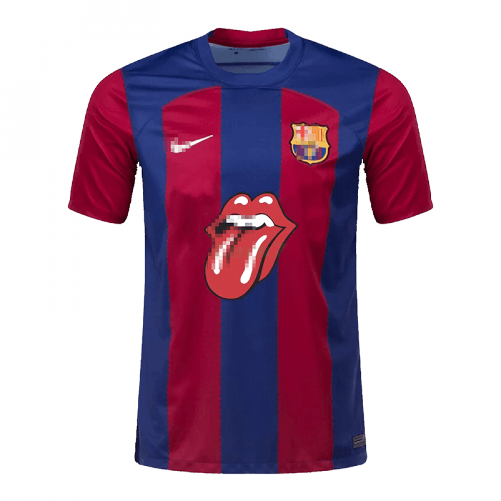 Camiseta Barcelona x Rolling Stones 2023/2024 Rojo/Azul