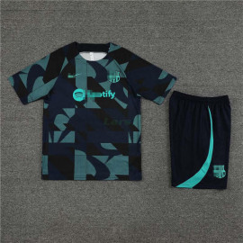 Camiseta de Entrenamiento Barcelona 2023/2024 Niño Kit Azul Marino Camuflaje