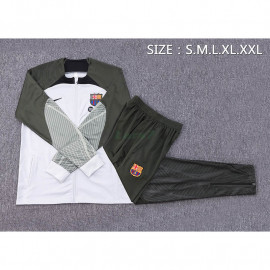 Chandal Barcelona 2023/2024 Gris Claro/Verde