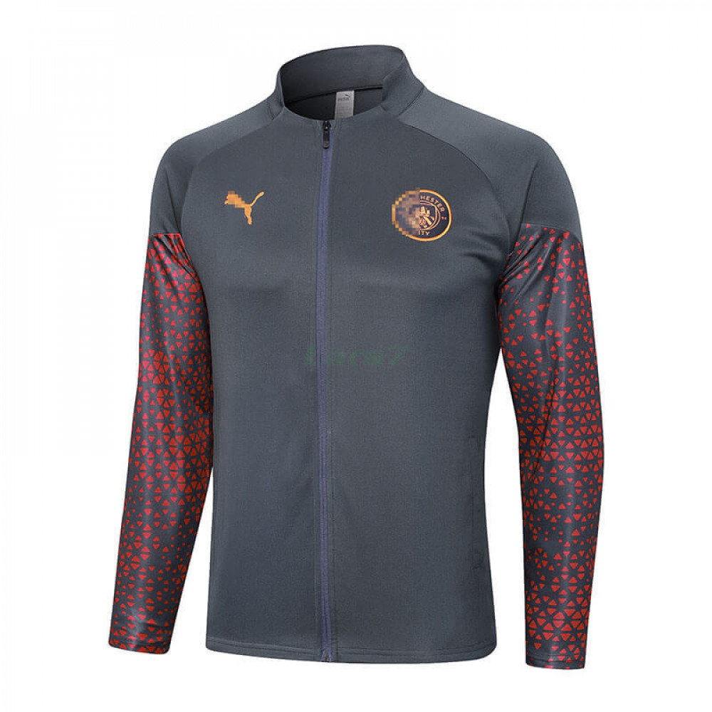 Chaqueta Manchester City 2023/2024 Gris/Rojo