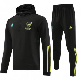 Sudadera de Entrenamiento Arsenal 2023/2024 Con Capucha Kit Negro