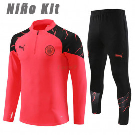 Sudadera de Entrenamiento Manchester City 2023/2024 Niño Kit Naranja