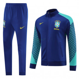 Chaqueta Brasil 2023 Azul/Verde