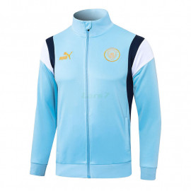 Chaqueta Manchester City 2023/2024 Azul Marca Oro