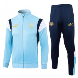 Chaqueta Manchester City 2023/2024 Azul Marca Oro