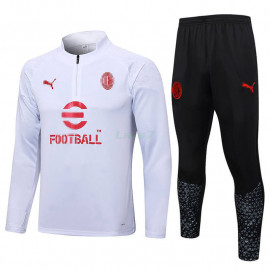 Sudadera de Entrenamiento AC Milan 2023/2024 Blanco