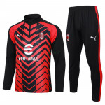 Sudadera de Entrenamiento AC Milan 2023/2024 Kit Negro/Rojo