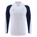 Sudadera de Entrenamiento Ajax de Ámsterdam 2023/2024 Blanco/Azul