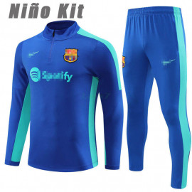 Sudadera de Entrenamiento Barcelona 2023/2024 Niño Kit Azul