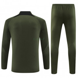 Sudadera de Entrenamiento Barcelona 2023/2024 Niño Kit Verde Oscuro