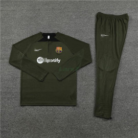 Sudadera de Entrenamiento Barcelona 2023/2024 Niño Kit Verde Oscuro