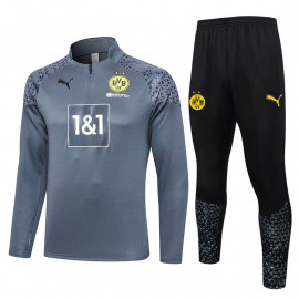 Sudadera de Entrenamiento Borussia Dortmund 2023/2024 Kit Gris