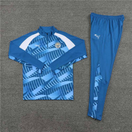 Sudadera de Entrenamiento Manchester City 2023/2024 Niño Kit Azul/Blanco