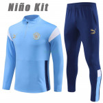 Sudadera de Entrenamiento Manchester City 2023/2024 Niño Kit Azul Claro