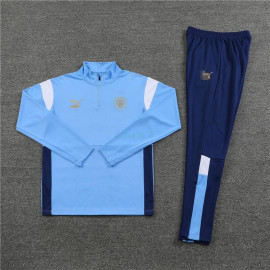 Sudadera de Entrenamiento Manchester City 2023/2024 Niño Kit Azul Claro