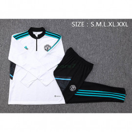 Sudadera de Entrenamiento Manchester United 2023/2024 Kit Blanco