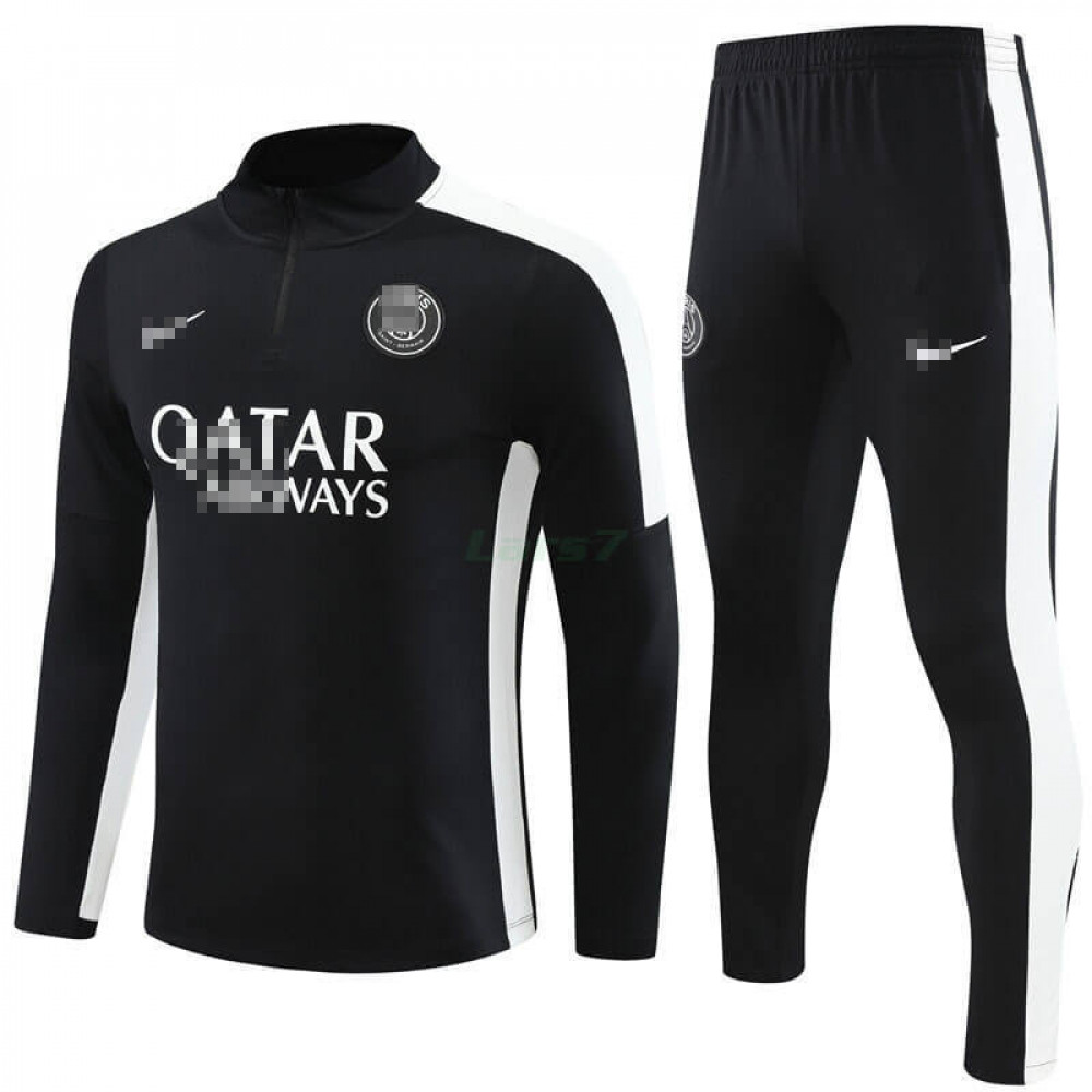 Sudadera de Entrenamiento PSG 2023/2024 Kit Negro/Blanco