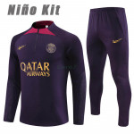 Sudadera de Entrenamiento PSG 2023/2024 Niño Kit Púrpura