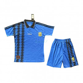 Camiseta Argentina 2ª Equipación Retro 1994 Niño Kit