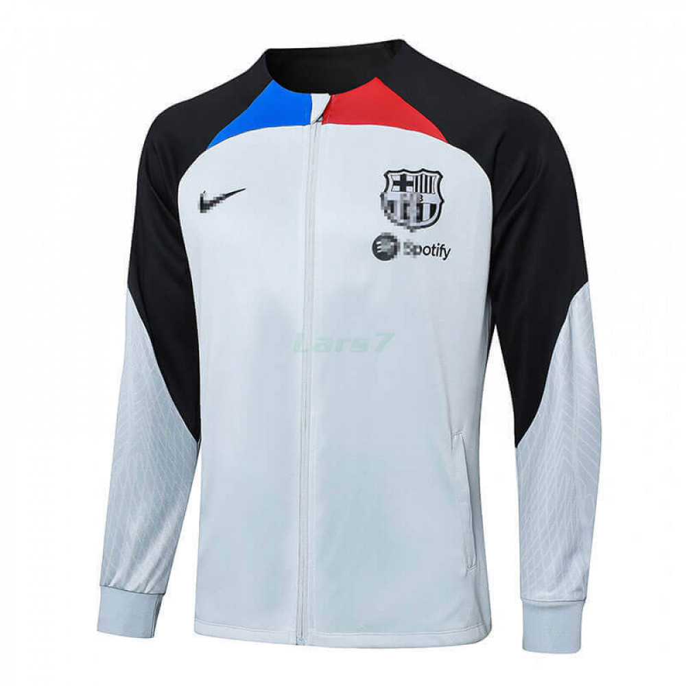 Chaqueta Barcelona 2023/2024 Gris Claro/Negro