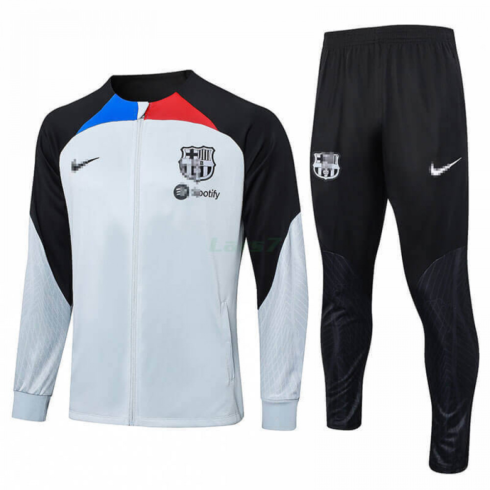 Chandal Barcelona 2023/2024 Gris Claro/Negro