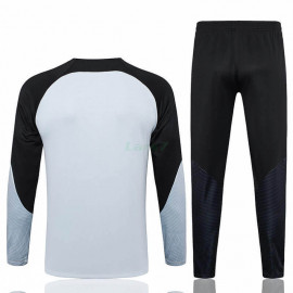 Sudadera de Entrenamiento Barcelona 2023/2024 Gris Claro/Negro