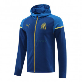 Chaqueta Olympique Marsella 2023/2024 Con Capucha Azul