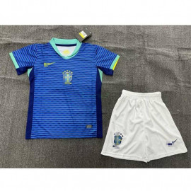 Camiseta Brasil 2ª Equipación 2024 Niño Kit