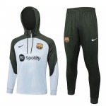 Sudadera de Entrenamiento Barcelona 2023/2024 Con Capucha Kit Gris/Verde