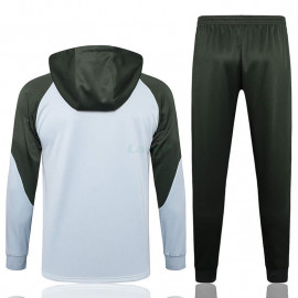 Sudadera de Entrenamiento Barcelona 2023/2024 Con Capucha Niño Kit Gris/Verde