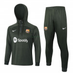 Sudadera de Entrenamiento Barcelona 2023/2024 Con Capucha Kit Verde Oscuro