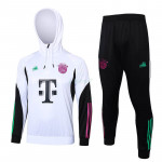 Sudadera de Entrenamiento Bayern Múnich 2023/2024 Con Capucha Kit Blanco