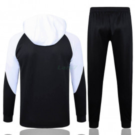 Sudadera de Entrenamiento Chelsea 2023/2024 Con Capucha Kit Negro/Blanco