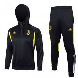 Sudadera de Entrenamiento Juventus 2023/2024 Con Capucha Kit Negro