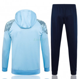 Sudadera de Entrenamiento Manchester City 2023/2024 Con Capucha Azul